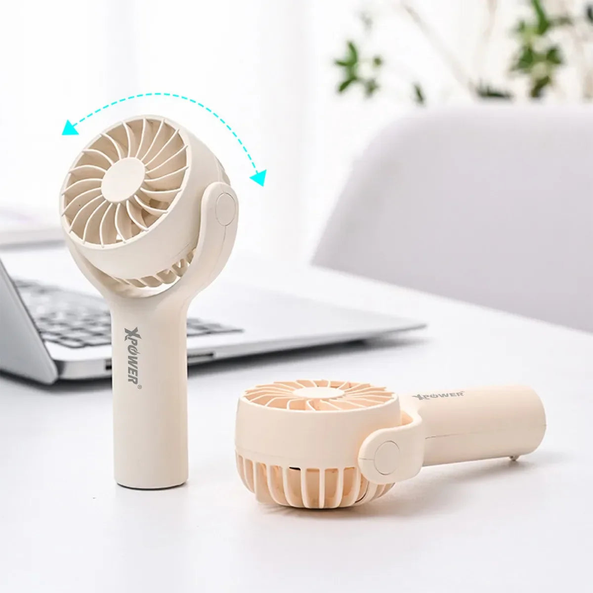 Xpower F15 Mini Portable Fan - Khaki - Tashqila Xpower F15 Mini Portable Fan - Khaki - Tashqila